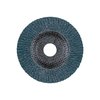 Pferd 4-1/2" x 7/8" A.H. POLIFAN® Flap Disc - Z PSF EXTRA STEELOX, Zirconia, 120 Grit, Flat 60462